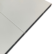 Lame de remplissage en aluminium Blanc pour clôture - Mâle/Femelle