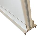 Support Alu Lames Epaisseur 20mm - Longueur 100 cm - Blanc