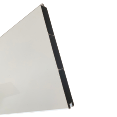 Lame de remplissage en aluminium Blanc pour clôture - Mâle/Femelle