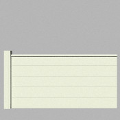 Palissade Sunkin® - Plein - 1080 - Blanc